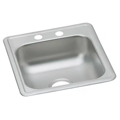 Image for D117211_3 Dayton® Stainless Steel 17" x 21-1/4" x 6-1/2" Single Bowl Drop-in Bar Sink