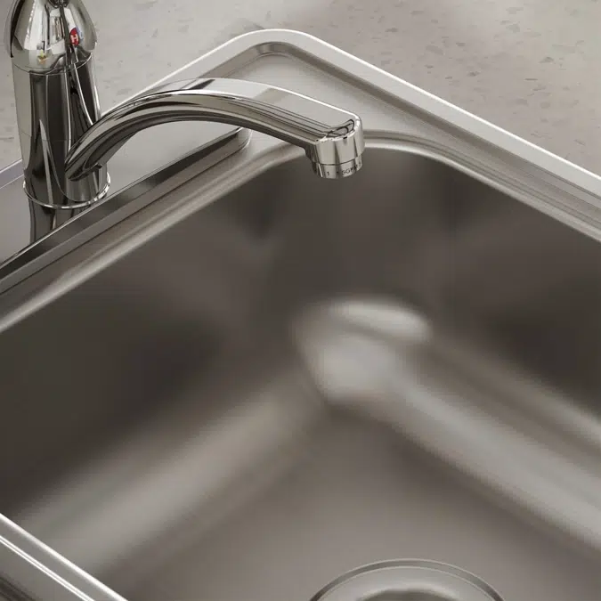 D117211_3 Dayton® Stainless Steel 17" x 21-1/4" x 6-1/2" Single Bowl Drop-in Bar Sink