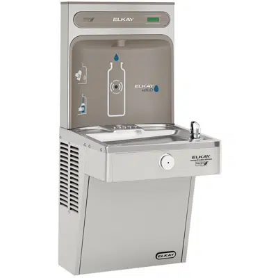 Image for VRCGRN8WSK Elkay ezH2O®  Bottle Filling Station & Single High Efficiency Vandal-Resistant Cooler Non-Filtered Refrigerated Stainless