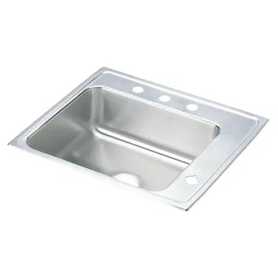 Image for DRKR2522R2_4 Elkay Lustertone® Classic Stainless Steel 25" x 22" x 7-5/8" Single Bowl Drop-in Classroom Sink