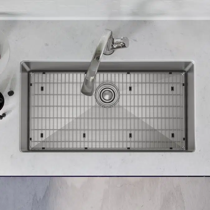 EFRU311610TFLC Elkay Crosstown® 16 Gauge Stainless Steel 32-1/2" x 18" x 10" Single Bowl Undermount Sink Kit with Filtered Faucet