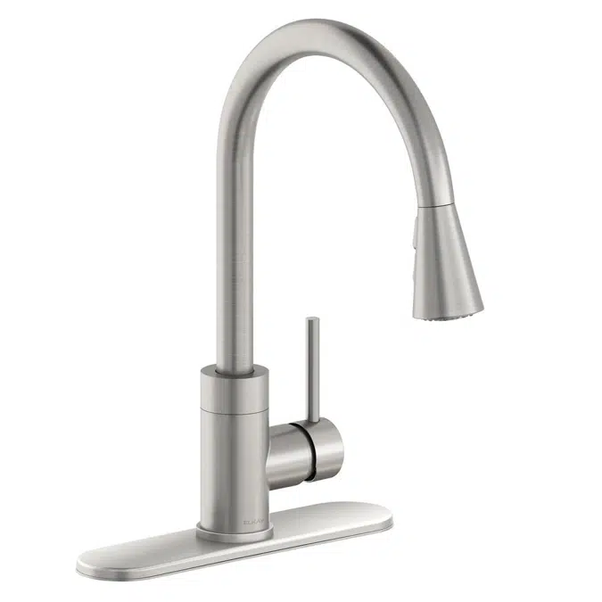 LKAV3031LS Elkay Avado® Single Hole Kitchen Faucet with Pull-down Spray and Forward Only Lever Handle Lustrous Steel