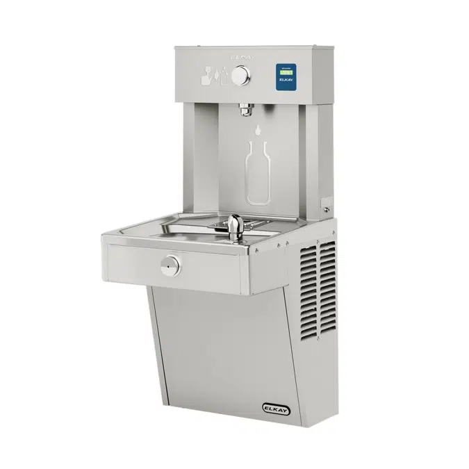 VRC8WSK Elkay ezH2O®  Vandal-Resistant Bottle Filling Station & Single Cooler Non-Filtered Refrigerated Stainless