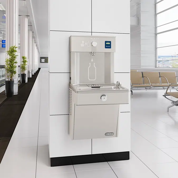 VRC8WSK Elkay ezH2O®  Vandal-Resistant Bottle Filling Station & Single Cooler Non-Filtered Refrigerated Stainless