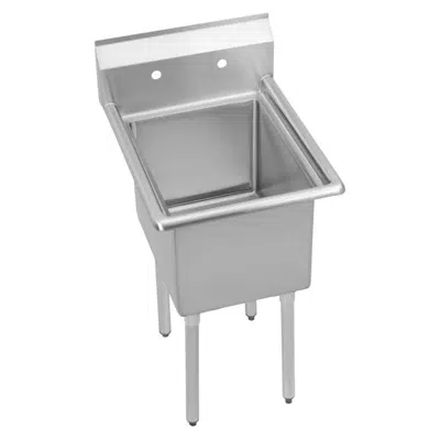 Image for 14-1C24X24-0X Elkay® Dependabilt™ Stainless Steel 29" x 29-13/16" x 43-3/4" 16 Gauge One Compartment Sink with Stainless Steel Legs