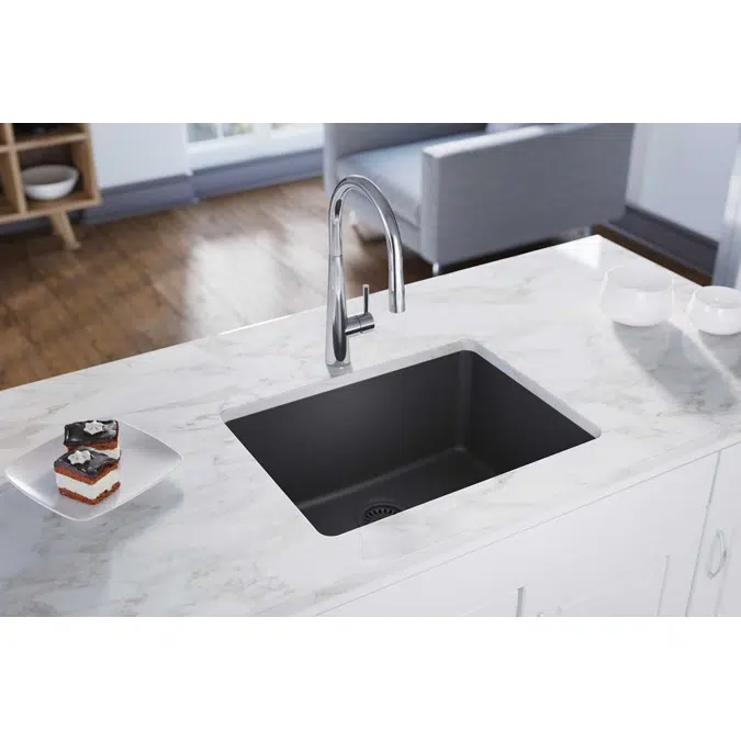 ELXU2522 Quartz Luxe® 24-5/8" x 18-1/2" x 9-1/2" Single Bowl Undermount Sink