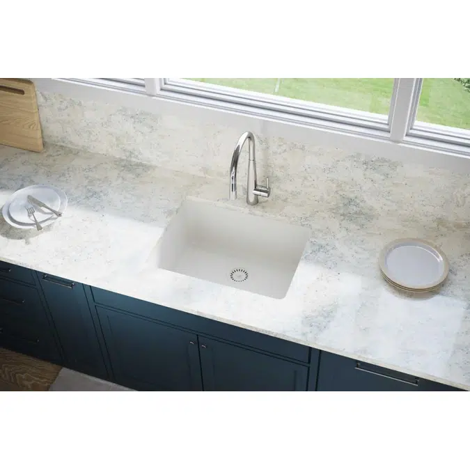 ELXU2522 Quartz Luxe® 24-5/8" x 18-1/2" x 9-1/2" Single Bowl Undermount Sink