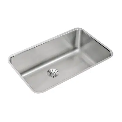 imazhi i ELUH281610PD Elkay Lustertone Classic Stainless Steel 30-1/2" x 18-1/2" x 10", Single Bowl Undermount Sink with Perfect Drain