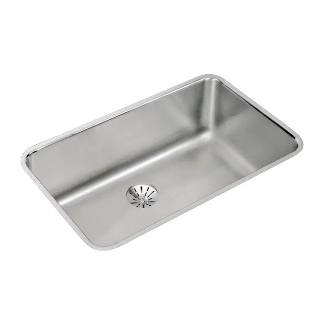 ELUH281610PD Elkay Lustertone Classic Stainless Steel 30-1/2" x 18-1/2" x 10", Single Bowl Undermount Sink with Perfect Drain