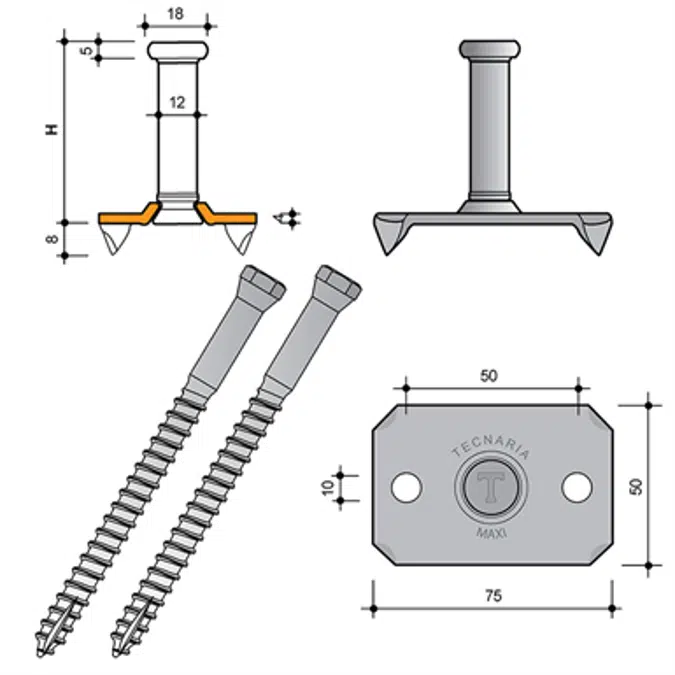 CTL MAXI - Connector for wood floors