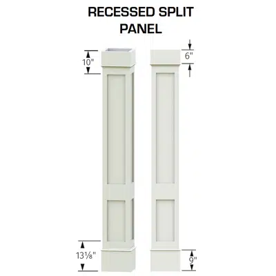 Image for Recessed Split Panels Column Wrap