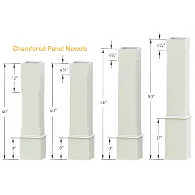 Image for Chamfered Newel Post Wrap