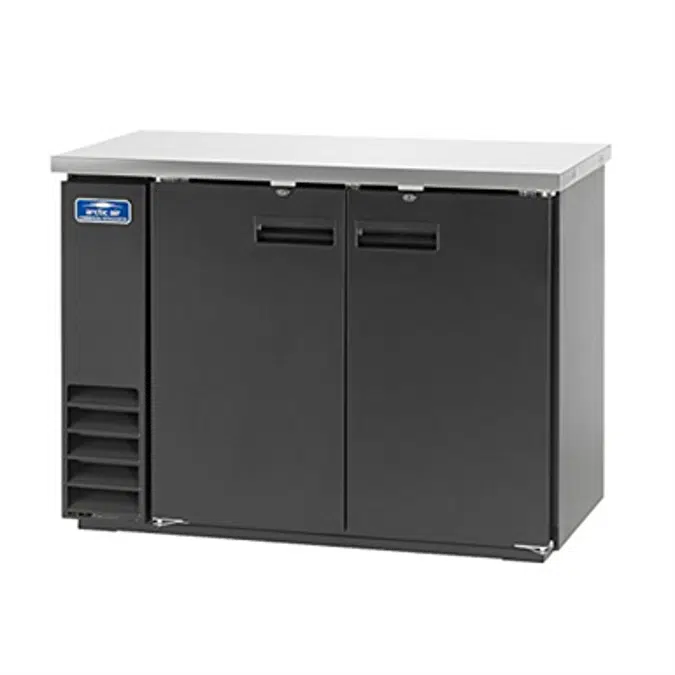 Arctic Air ABB48 2-Solid Door Back Bar Refrigerator