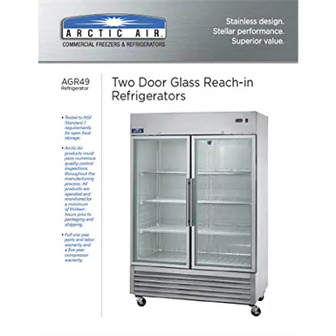 Arctic air commercial store refrigerator not cooling