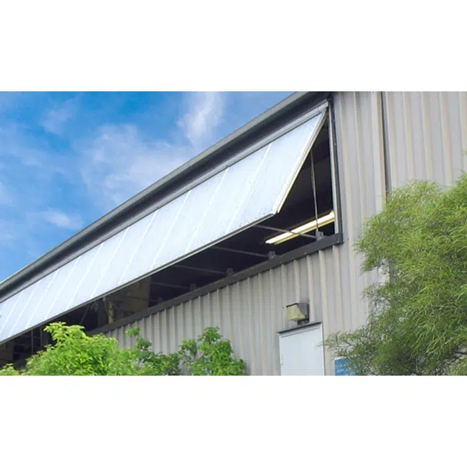 TECHVENT 5300® - Top-Hinged Industrial Polycarbonate Window