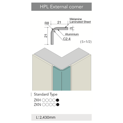 Image for CERARL, Decorative Panel with HPL External Corner