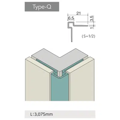 изображение для CERARL, Decorative Panel with Type-Q Corner Joint