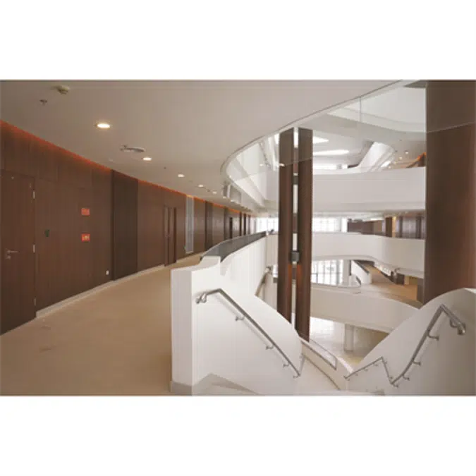 CERARL,   Elevator Hall / Office Corridor, Non-Combustible Decorative Panels