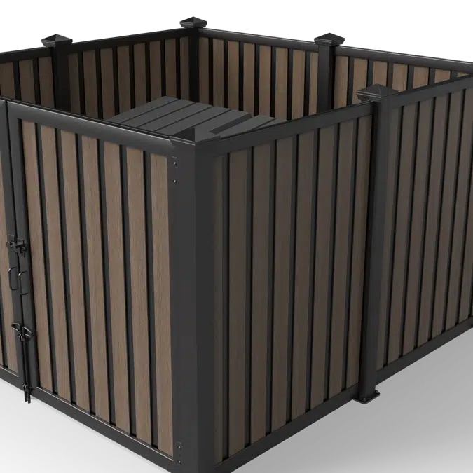 Vertical Plankwall Wide Stiffener Open Top Enclosure