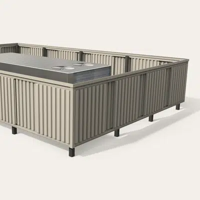 Image for Envisor Vertical Rib HVAC Post Mounted Enclosure