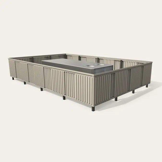 Envisor Vertical Rib HVAC Post Mounted Enclosure