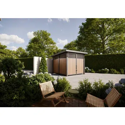 Image for Horizontal Plankwall Wide Stiffener Roofed Enclosure