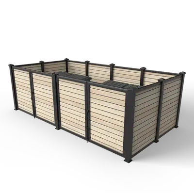 Image for Horizontal Plankwall Open Top Enclosure