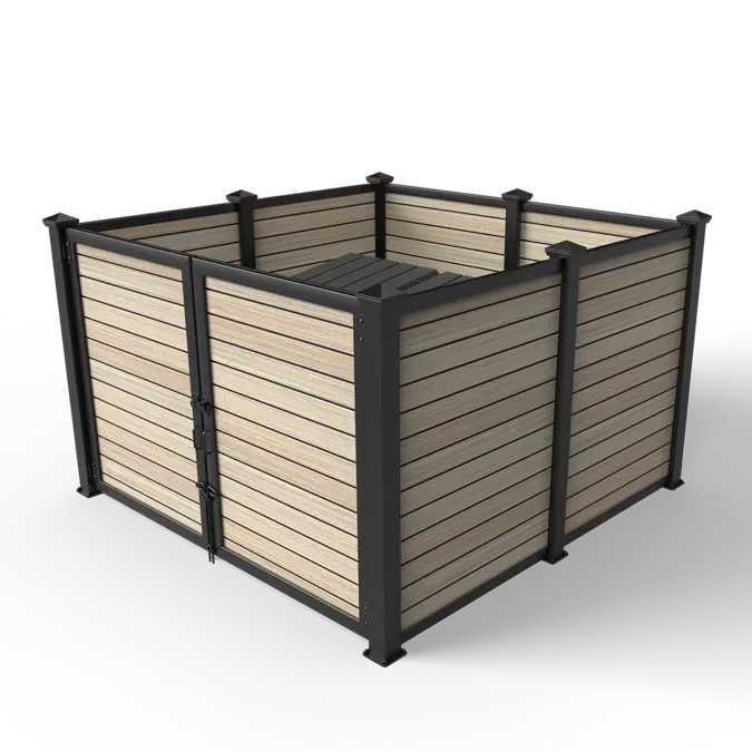 Horizontal Plankwall Open Top Enclosure