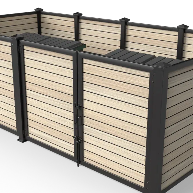 Horizontal Plankwall Open Top Enclosure