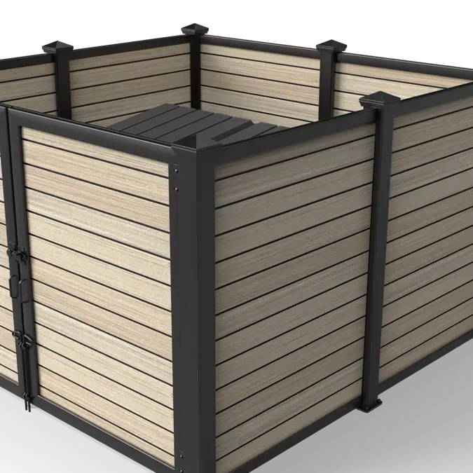 Horizontal Plankwall Open Top Enclosure