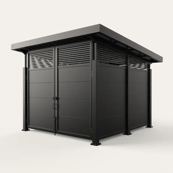 Horizontal Plankwall Roofed Enclosure