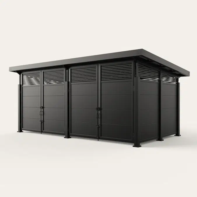 Horizontal Plankwall Roofed Enclosure