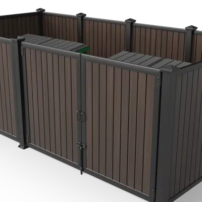 Image for Vertical Plankwall Open Top Enclosure