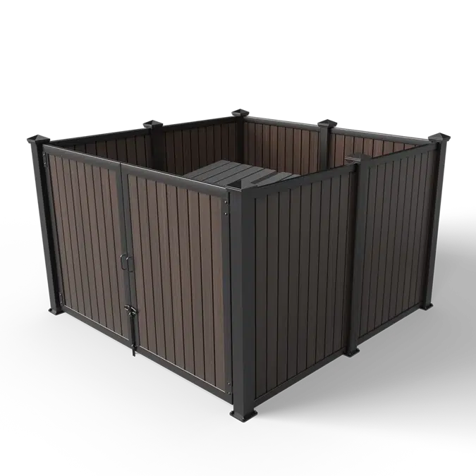 Vertical Plankwall Open Top Enclosure