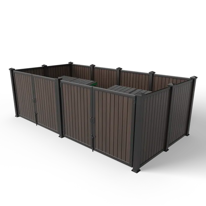 Vertical Plankwall Open Top Enclosure