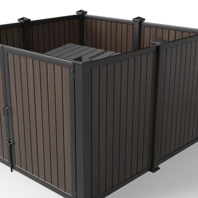 Vertical Plankwall Open Top Enclosure