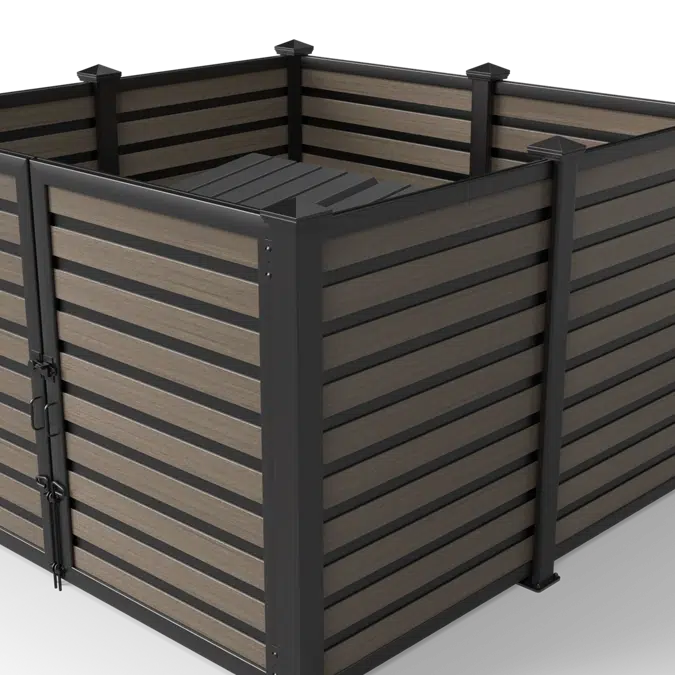 Horizontal Plankwall Wide Stiffener Open Top Enclosure