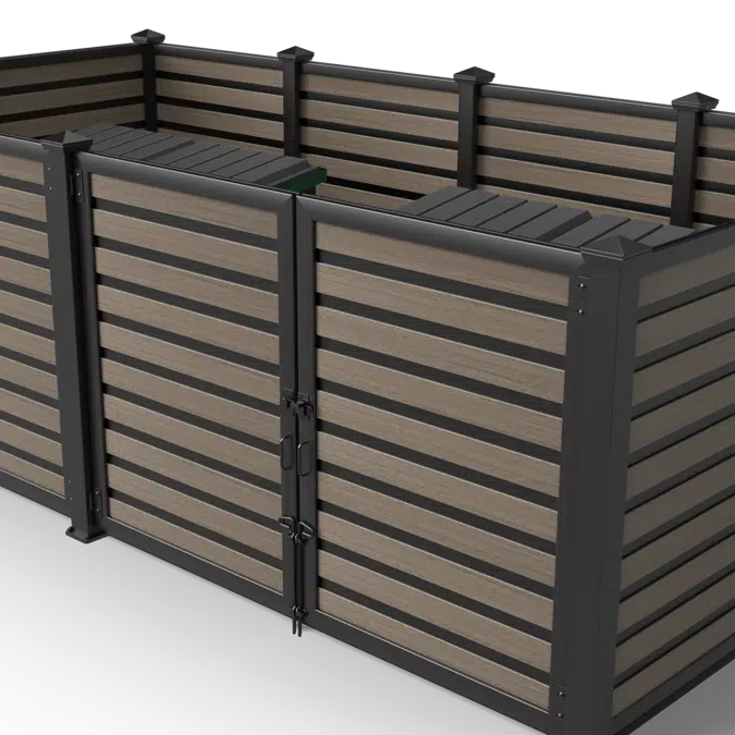 Horizontal Plankwall Wide Stiffener Open Top Enclosure