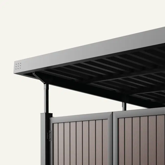 Vertical Plankwall Roofed Enclosure