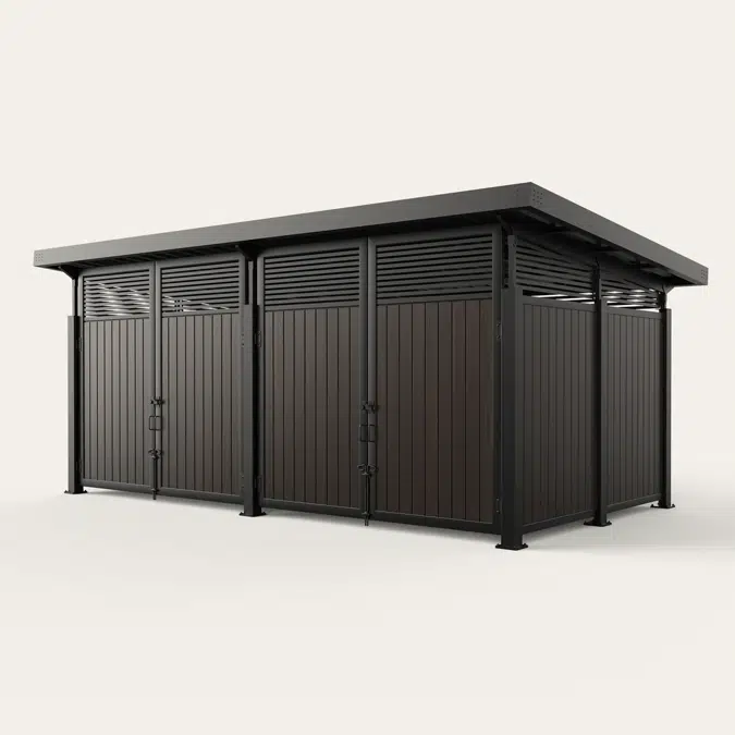 Vertical Plankwall Roofed Enclosure
