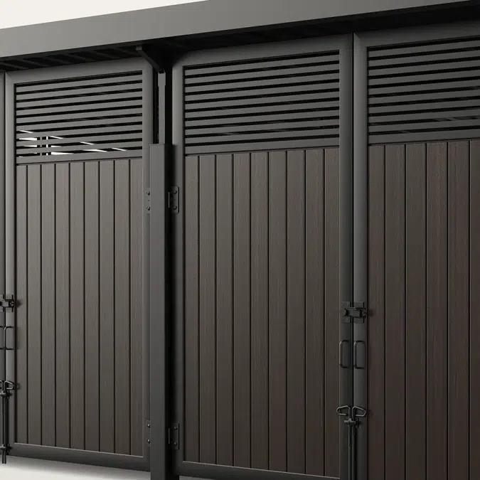 Vertical Plankwall Roofed Enclosure