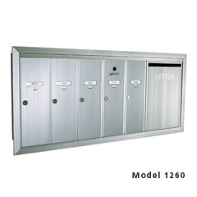 BIM objects Free download! 1260 Vertical Mailbox with DoubleWide