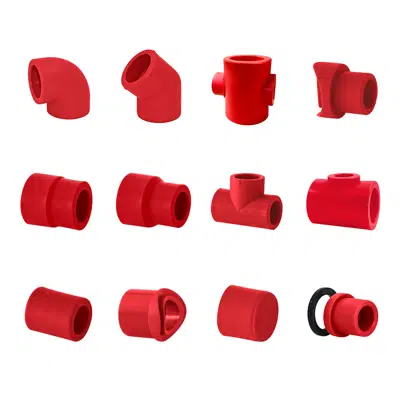 Repolen Butt Weld/Socket PP-RCT Fire Fittings图像