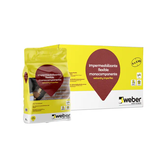 Mortero impermeabilizante flexible - weberdry imperflex