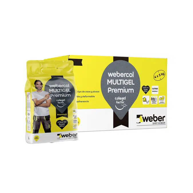 Gel superadhesivo flexible y tixotrópico - webercol MULTIGEL premium