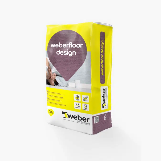 Autonivelante para uso decorativo - weberfloor design
