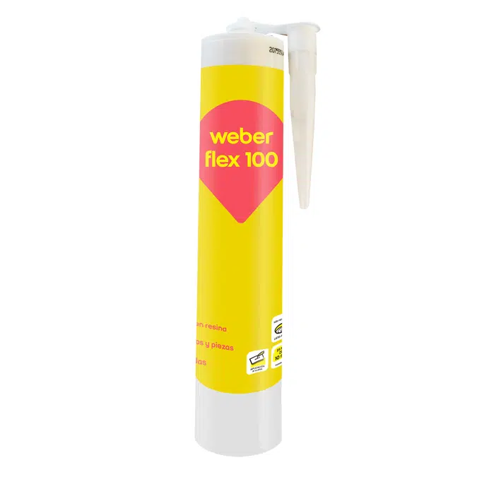 Sellador y adhesivo flexible de juntas y fisuras - weberflex P100
