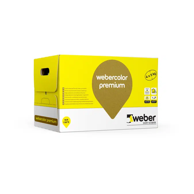 Mortero coloreado para juntas - webercolor premium