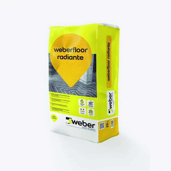 Recrecido técnico para calefacción radiante C25-F5 - weberfloor radiante