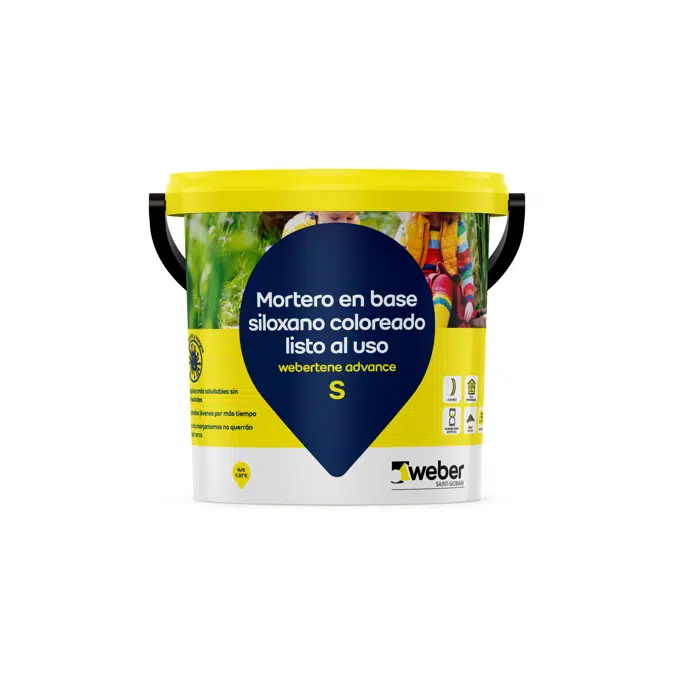 Revestimiento coloreado al siloxano - webertene advance
